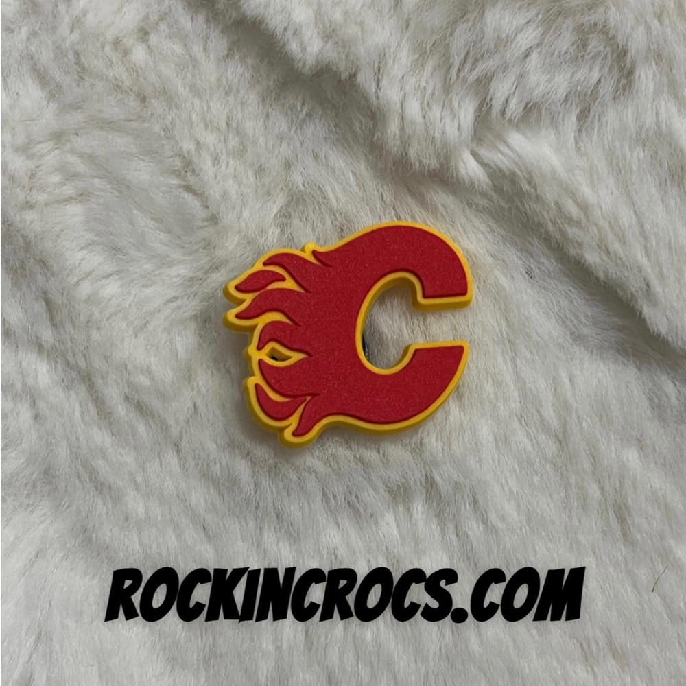 Calgary Flames Croc Charm